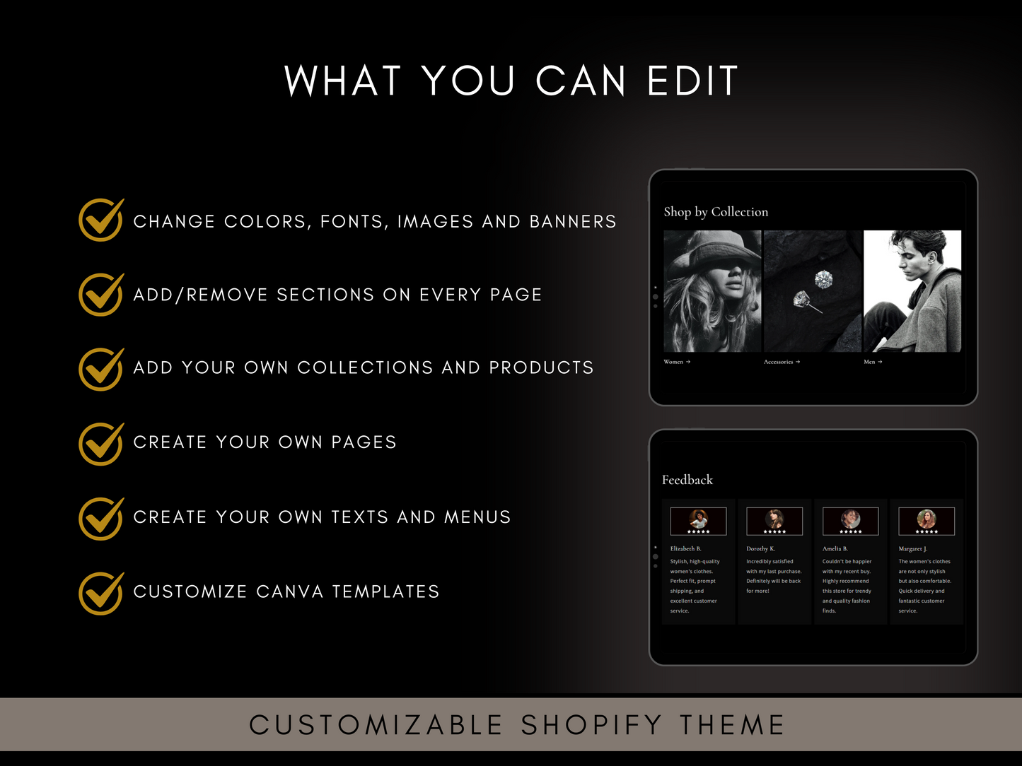 Shopify Theme black