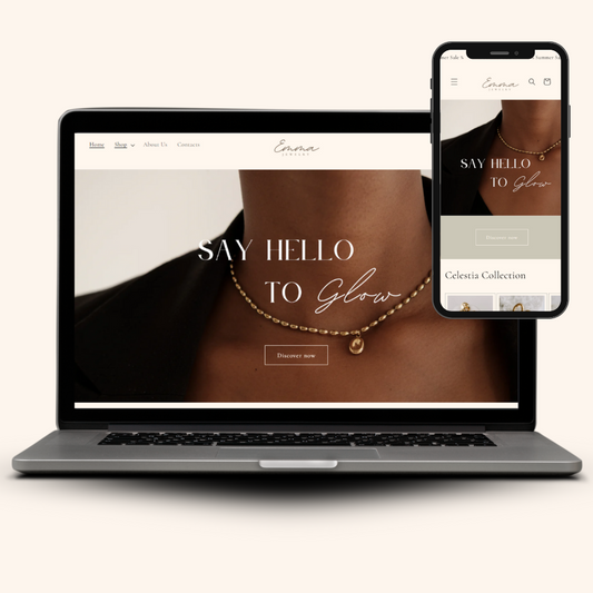 Shopify website template jewelry