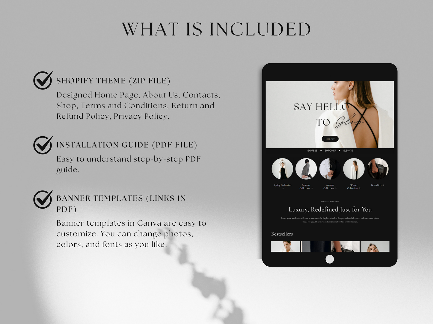 Shopify Website Template Clothing