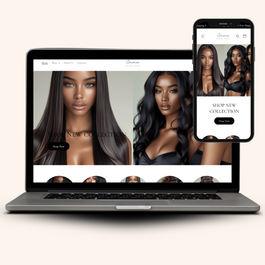 Shopify Website Template HAIR