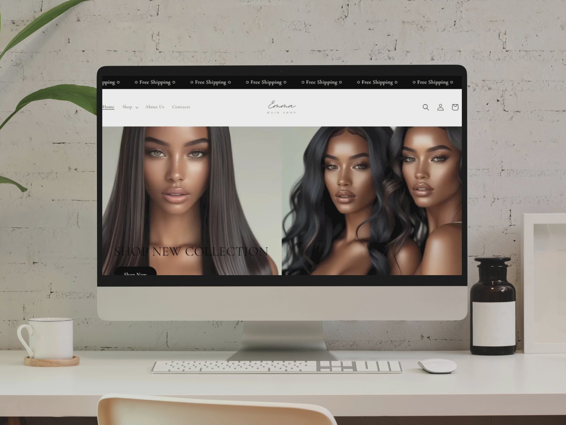 Shopify Website Template HAIR