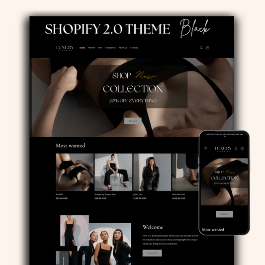 Shopify Theme black