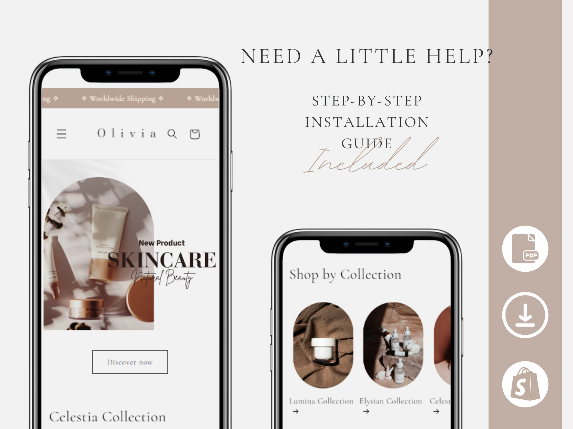 Shopify Website Template Beauty