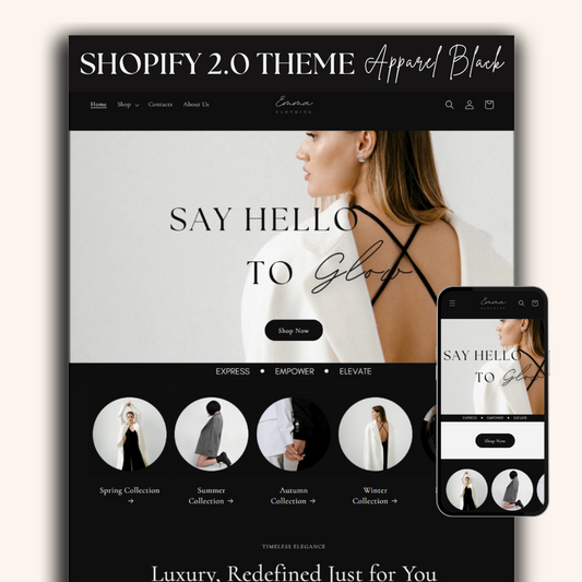 Shopify Website Template Clothing