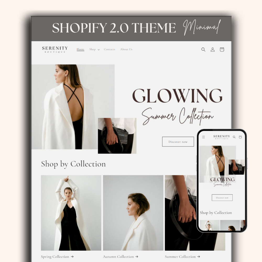 Shopify Website Template Minimal
