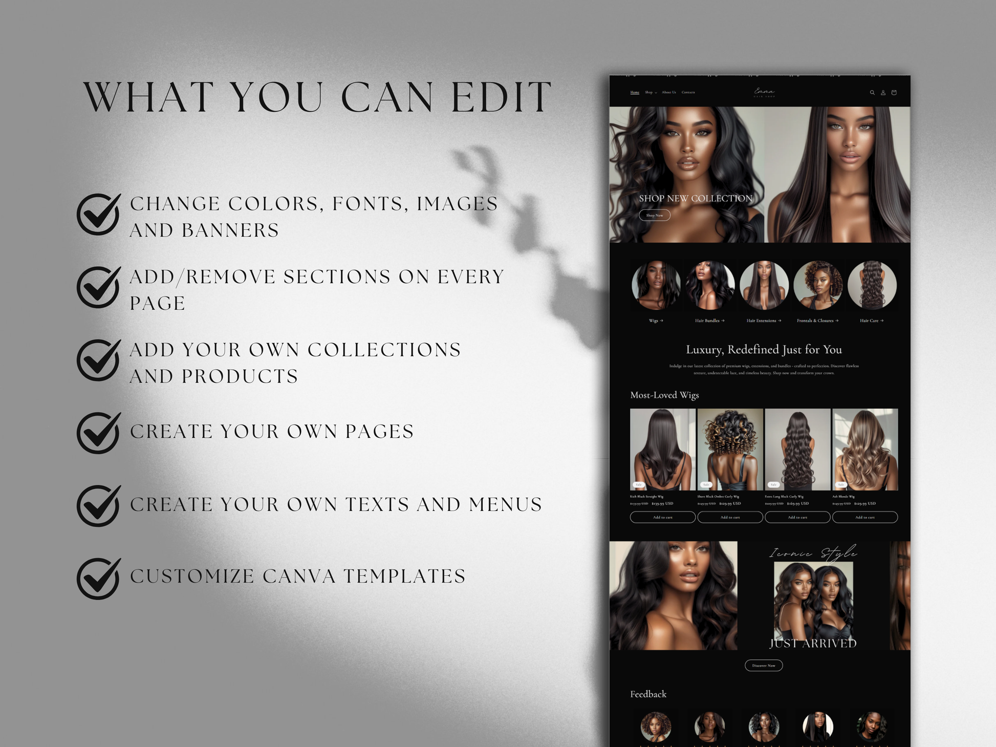 Shopify Theme Hair