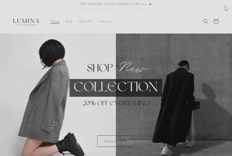 Shopify Theme Grey