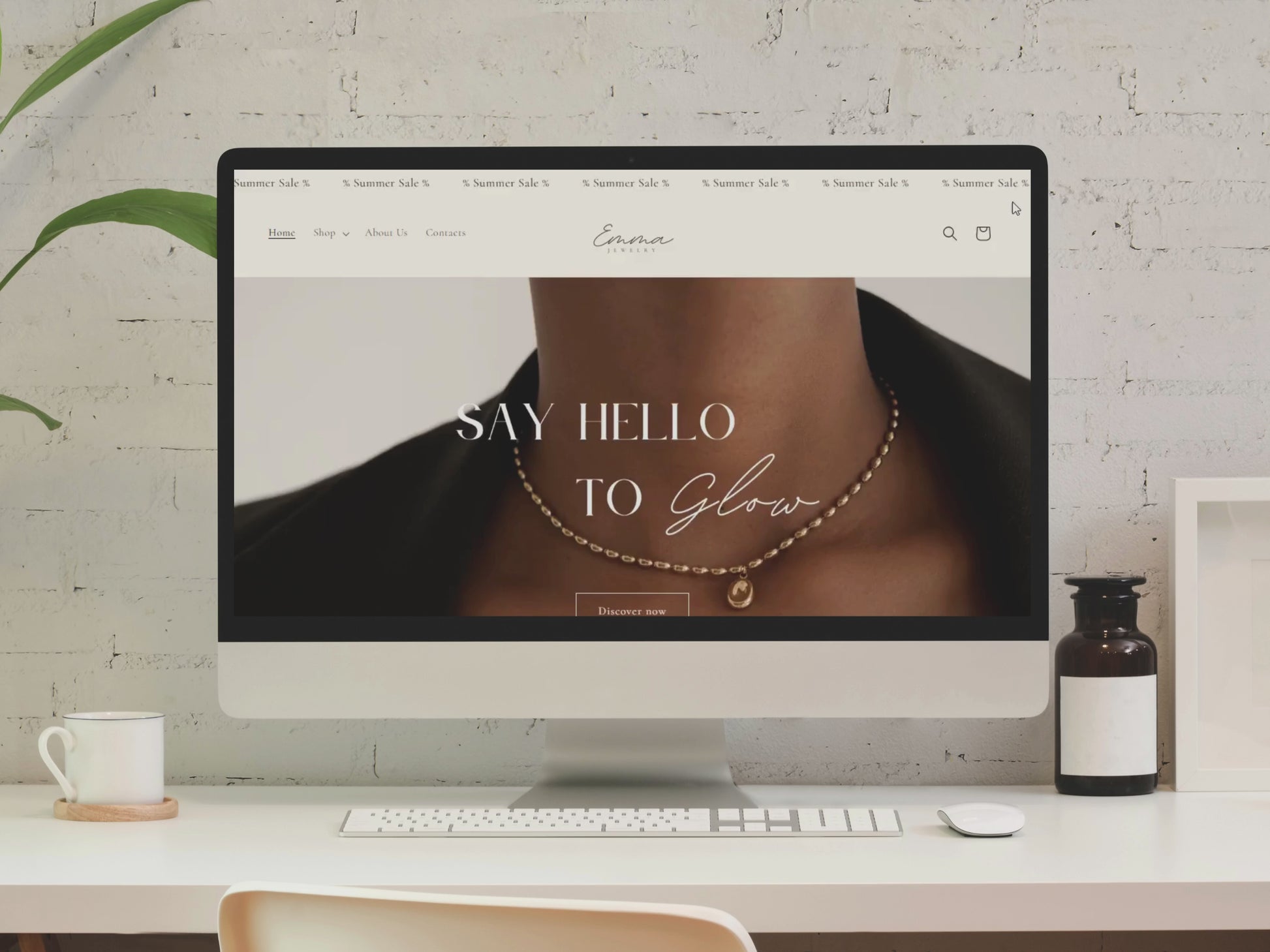 Shopify website template jewelry