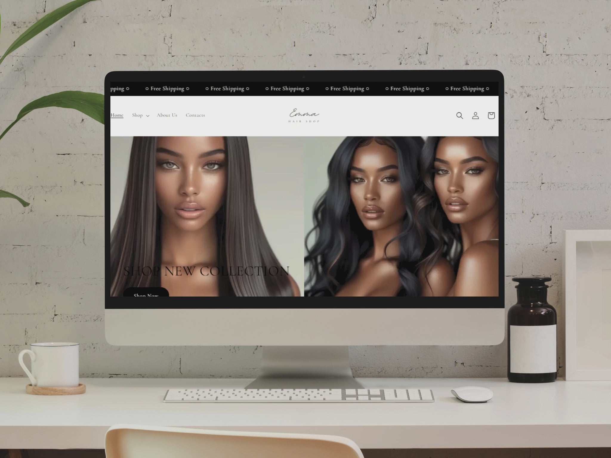 Shopify Website Template HAIR